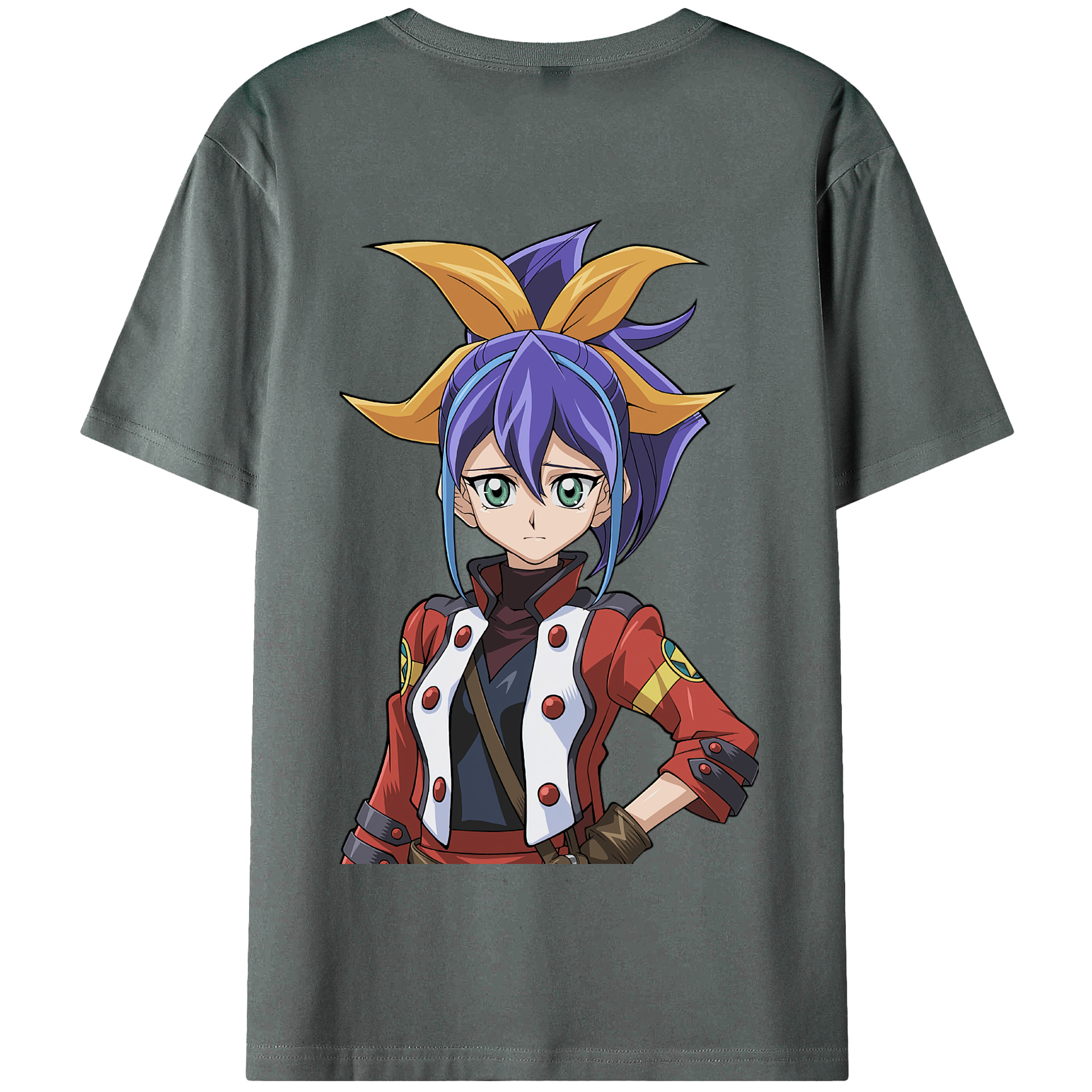 （画像用） 遊☆戯☆王 Yu-Gi-Oh! 綿100％半袖Tシャツ（背面プリント）
